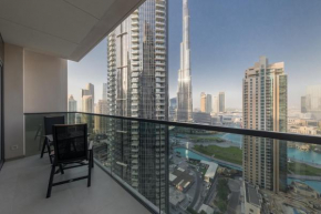 Spacious 3BR plus maids Burj Khalifa View